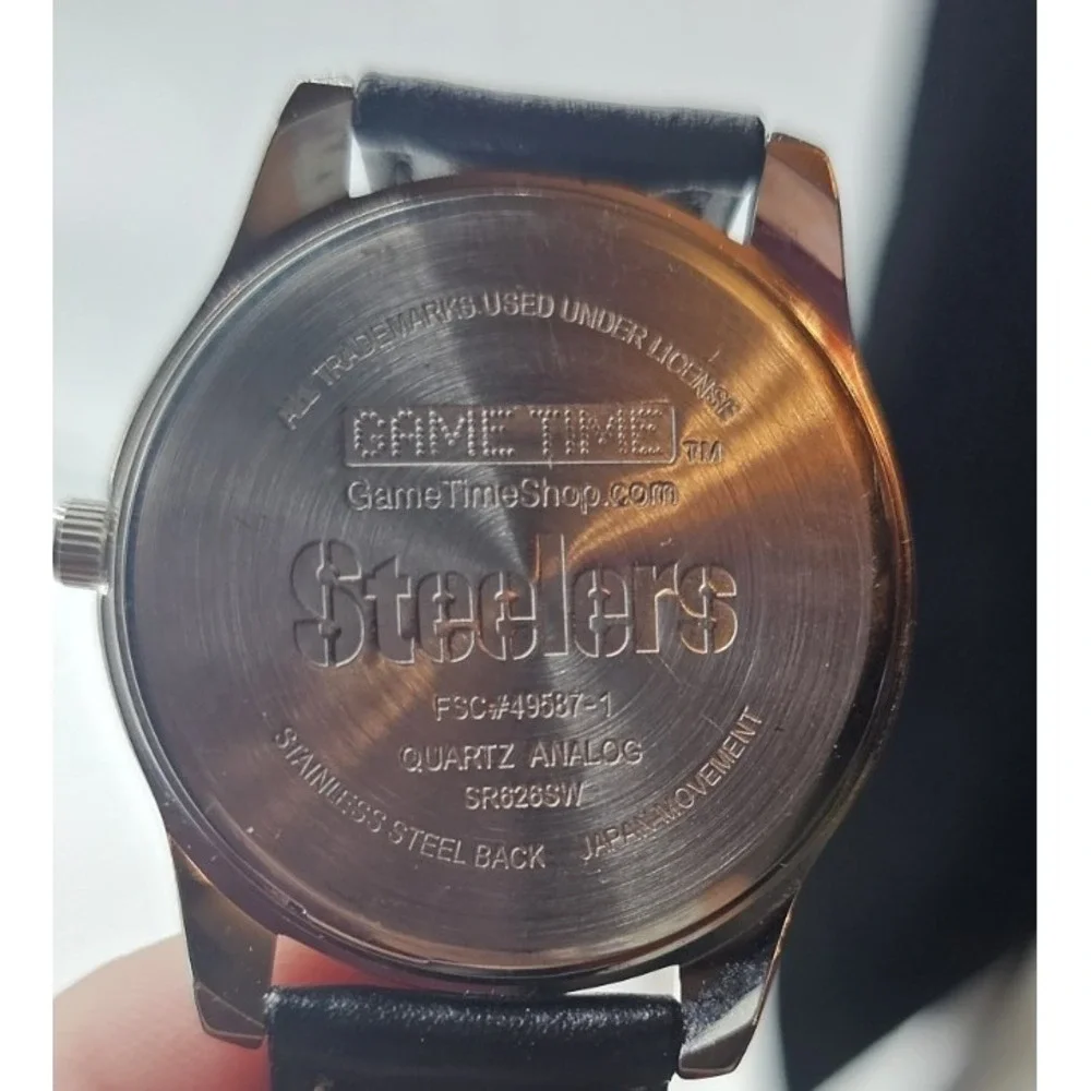 NFL Pittsburgh Steelers Vintage 3 Piece Silver Tone Watch Collection Football